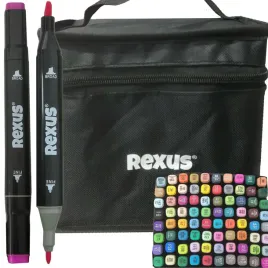 rexus-markery-alkoholowe-dwustronne-80-kolorow-pisaki-promarkery-zestaw