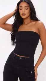 prettylittlething-top-jeansowy-czarny-42-ejx