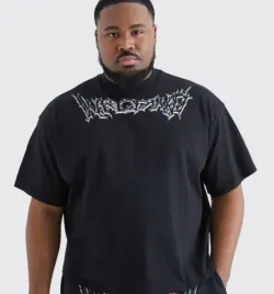 boohooman-t-shirt-czarny-z-nadrukiem-casual-xs-ejw