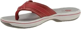 clarks-damskie-japonki-czerwone-na-rzep-35-zkb