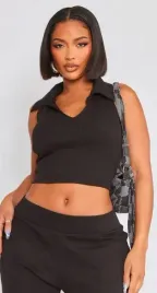 prettylittlething-top-prazkowany-czarny-42-ejh
