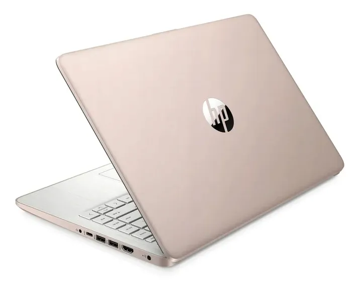 Różowy Laptop edukacyjny HP 14 Intel N4120 4GB 128GB eMMC Win 11 na komunie