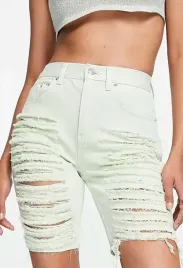 spodenki-damskie-zielone-z-dziurami-casual-44-lbo