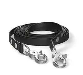 smycz-dla-psa-5-m-2-karabinczyki-i-d-ring-czarn