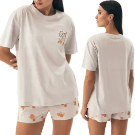 pizama-damska-komplet-100percent-bawelna-krotka-letnia-henderson-naranja-xl