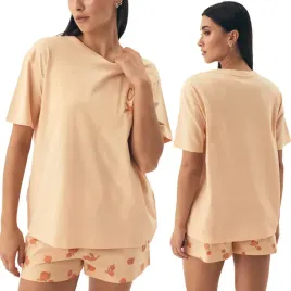 pizama-damska-komplet-100percent-bawelna-krotka-letnia-henderson-naranja-xl