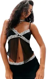 prettylittlething-top-czarny-damski-koronka-32-egd