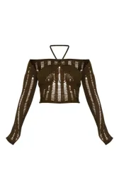 prettylittlething-bluzka-dwuczesciowa-khaki-40-ege