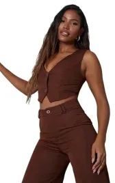 prettylittlething-top-na-guziki-brazowy-32-egm