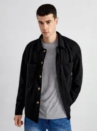 shein-kurtka-meska-czarna-rozpinana-guziki-m-v3v