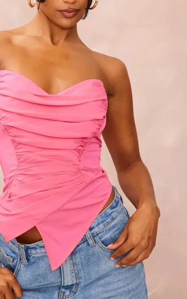 prettylittlething-top-rozowy-elegancki-42-ege-rozmiar-42