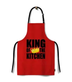 fartuch-kuchenny-do-gotowania-kuchnia-grill-king-of-the-kitchen-czerwony