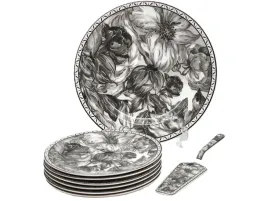 4x-talerz-talerzyk-19-cm-deserowy-patera-i-lopatka-motyw-roz-szare-czarne