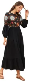 shein-sukienka-maxi-czarna-wzorzysta-40-42-vxv