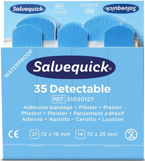 Plastry wykrywalne CEDERROTH Salvequick (REF-51030127) (alt. 6735CAP)