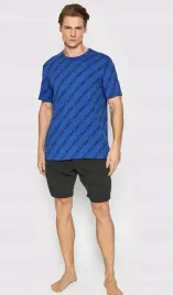 calvin-klein-pizama-dwuczesciowa-meska-niebiesko-czarna-krotka-na-prezen