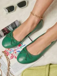 shein-buty-baleriny-z-kokardka-zielone-36-v9v