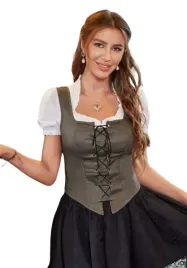 shein-top-damski-brazowy-z-wiazaniem-40-42-v7p