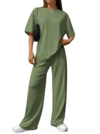 shein-spodnie-damskie-zielone-proste-casual-36-v7f