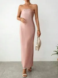 shein-sukienka-damska-rozowa-plisowana-36-v7i