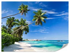fototapeta-do-sypialni-ocean-plaza-palmy-krajobraz-wyspy-na-sciane-450x300