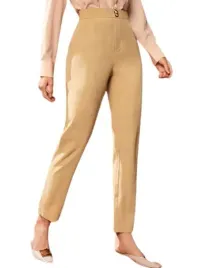 shein-spodnie-damskie-bezowe-zamek-gladkie-36-v3o