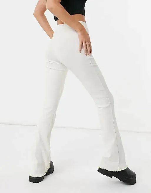 spodnie-ecru-prazkowane-damskie-basic-m-ruu