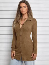 shein-sweter-damski-guziki-brazowy-casual-36-v3f