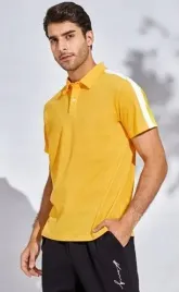 shein-meska-koszulka-polo-zolta-prosta-m-v3l