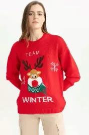 defacto-sweter-damski-czerwony-z-reniferem-zima-s-3j4g3-t1a