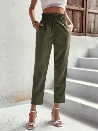 shein-spodnie-zielone-proste-na-guziki-40-42-vwf