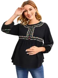 shein-bluzka-czarna-ciazowa-z-haftem-xxl-vur