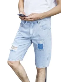 shein-spodenki-jeansowe-meskie-niebieskie-m-vue
