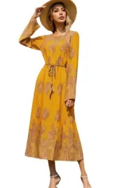 shein-sukienka-zolta-prosta-we-wzor-midi-l-xl-v3g