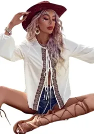 shein-bluzka-damska-biala-wiazana-wzor-44-vwy