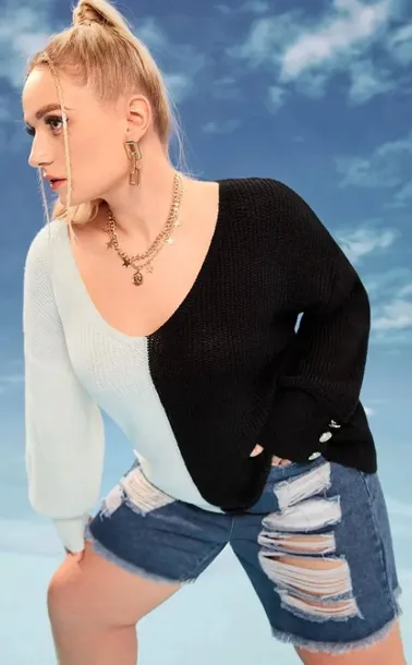 shein-sweter-plus-size-klasyczny-basic-48-vuk-stan-nowy