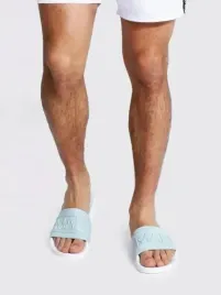 boohooman-meskie-klapki-z-logo-zielone-43-3m7g1-a