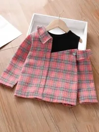 shein-bluzka-dziewczeca-w-kratke-prosta-140-v3q