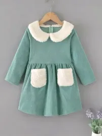 shein-sukienka-trapezowa-zielona-dziecieca-100-v3f