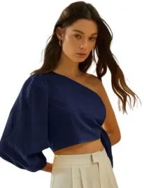 shein-bluzka-damska-granatowa-wiazana-40-42-vzx