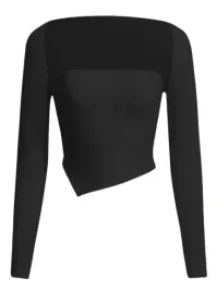 shein-komplet-damski-czarny-top-bolerko-40-42-vwi