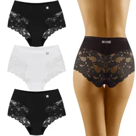 wolbar-3506-majtki-figi-wysokie-3-pak-koronka-czarny-czarny-bialy-2xl
