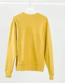 bluza-unisex-zolta-klasyczna-gladka-prosta-s-asc