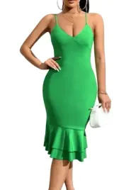 shein-zielona-sukienka-damska-z-falbana-40-42-vci