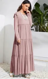 shein-sukienka-maxi-gladka-rozowa-prosta-40-42-vun