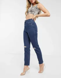 spodnie-damskie-niebieskie-jeansy-dziury-28-32-asy
