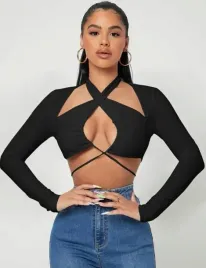 shein-bluzka-wiazana-czarna-dlugi-rekaw-38-vby