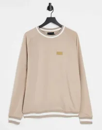 bluza-meska-bezowa-gladka-prosta-klasyczna-m-1van