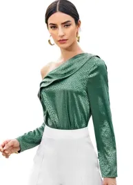 shein-bluzka-damska-zielona-asymetryczna-xl-vuz
