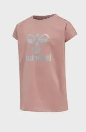 hummel-t-shirt-dziewczecy-rozowy-brokat-152cm-pub